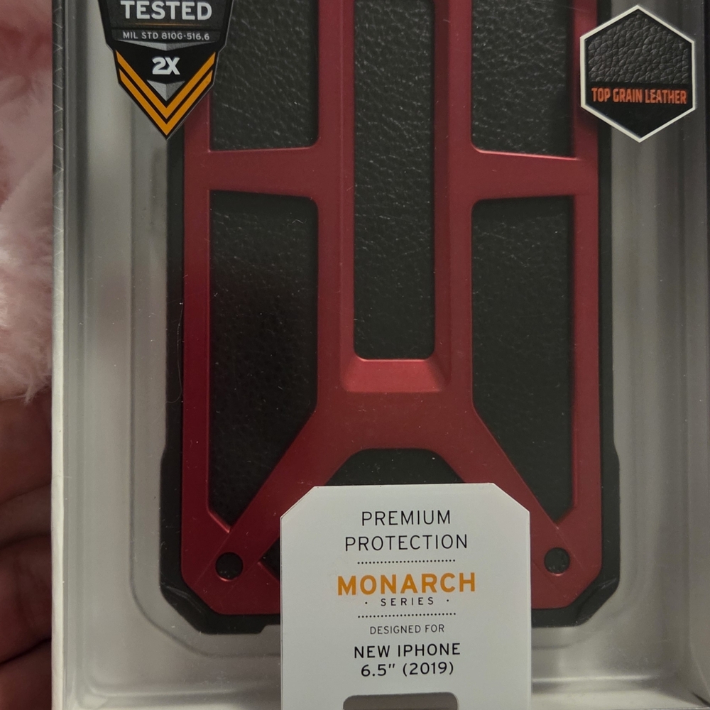 Urban Armor Gear Monarch Series Red and Black Iphone 11 Promax Case